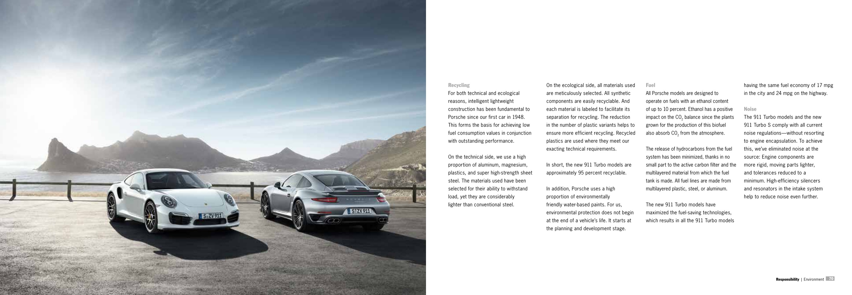 2014 Porsche 911 Turbo Brochure Page 3